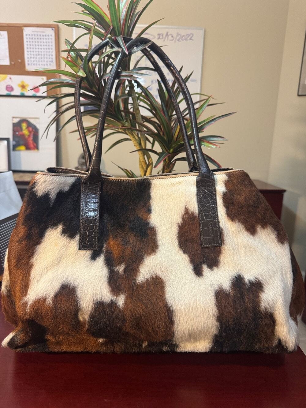 maurizio taiuti bags Purse Animal Leather Calf Hide tote (220
